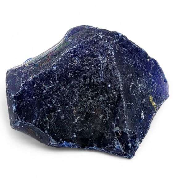 Cobalt Blue Art Glass Cullet Manganese Glowing Slag Glass #4GX90 - Picture 2 of 7